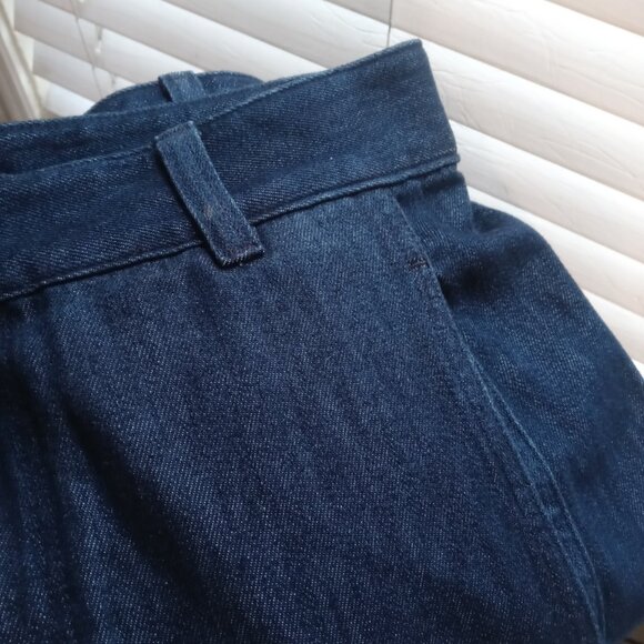 COS high rise wide leg trouser in indigo blue (sz10) - Picture 13 of 15